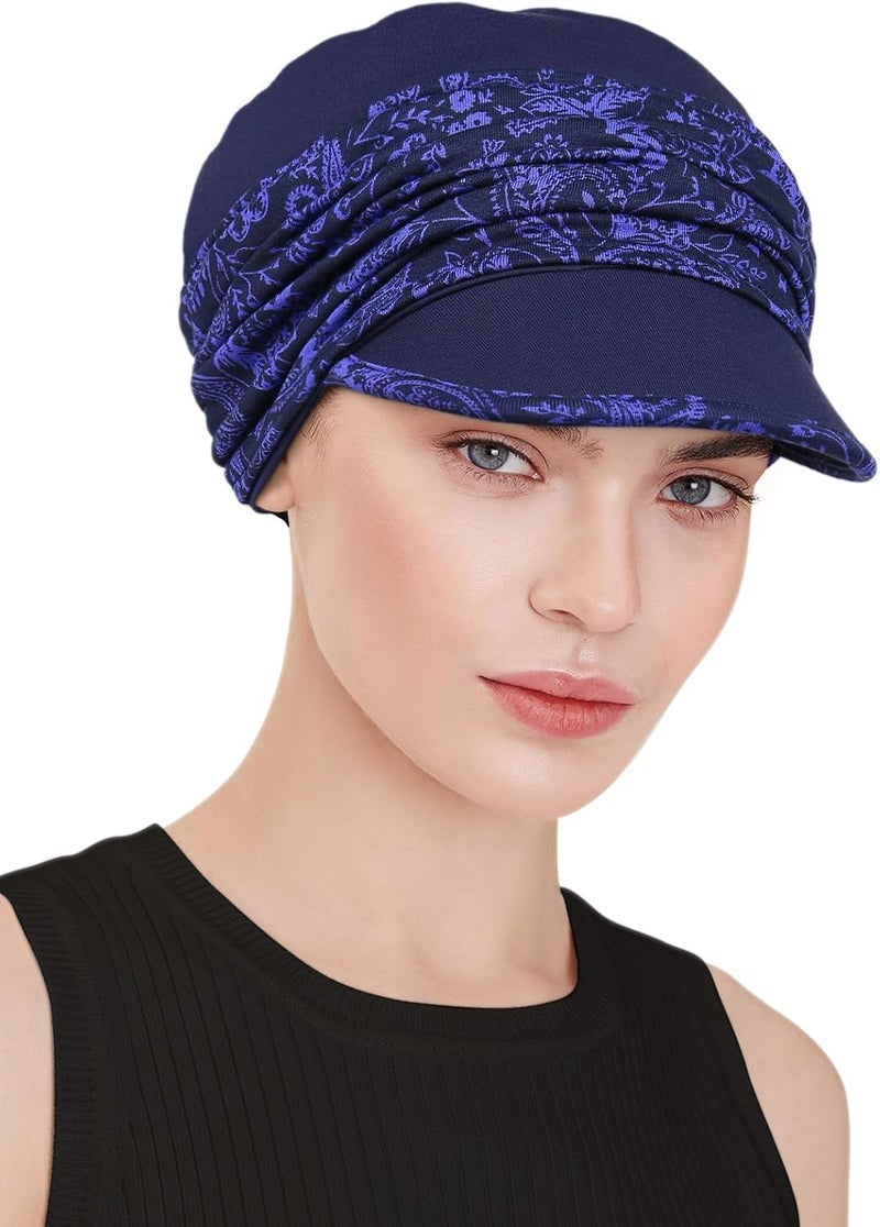 Awefeel Chemo Headwear Viscose Newsboy Cap for Women Fall and Winter Hats - Image 3